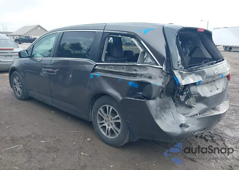 2011 Honda Odyssey Ex-L from USA, damaged, VIN 5FNRL5H67BB041220